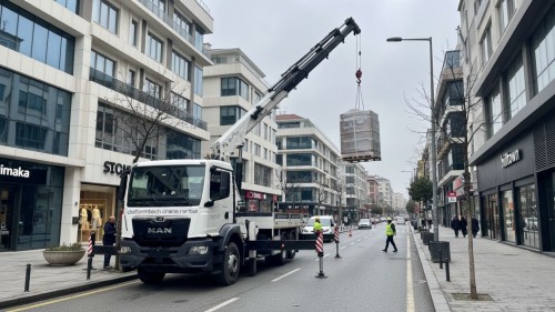 Hilltown AVM Çevresi Vinç Kiralama